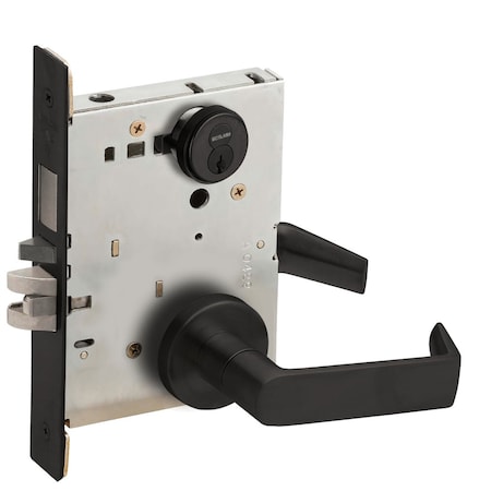 Schlage L-Series, Entrance Mortise Lock, A Rose, 06 Lever, Grade 1 Mortise Lock, FSIC With Core, Fla